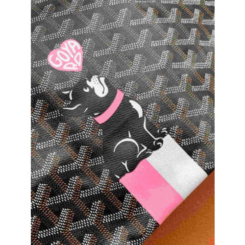 Goyard Boheme Hobo Heart & French Bulldog Black Bag