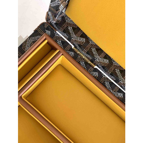 Goyard Vend&Atilde;&acute;me Jewellery Case Black & Tan Bag