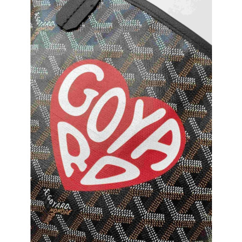 Goyard Anjou Mini Big Heart Black Bag