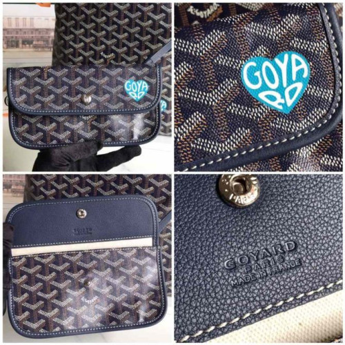 Goyard Boheme Hobo Heart Navy Blue Bag