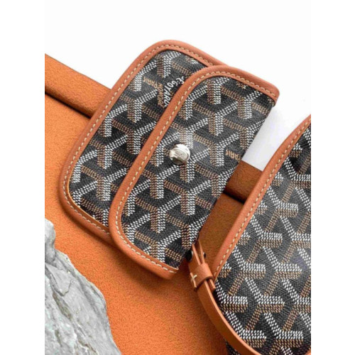 Goyard Anjou Mini Heart Black & Tan Bag