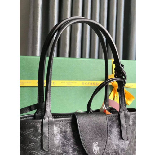 Goyard Anjou Mini Limited Edition Three-Color Y-Shaped Letters Painted Black Bag