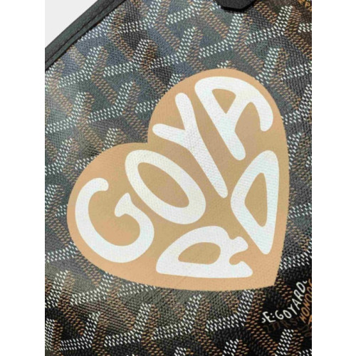 Goyard Anjou Mini Big Heart Black Bag