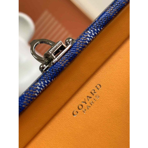 Goyard Minaudiere Trunk Sky Blue Bag