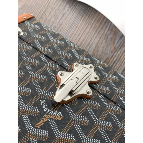 Goyard Cassette Trunk Black & Tan Bag