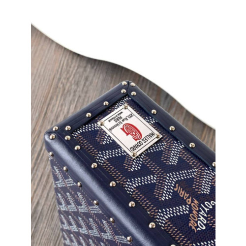 Goyard Cassette Trunk Navy Blue Bag