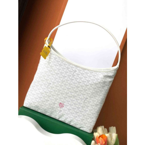 Goyard Boheme Hobo Heart White Bag