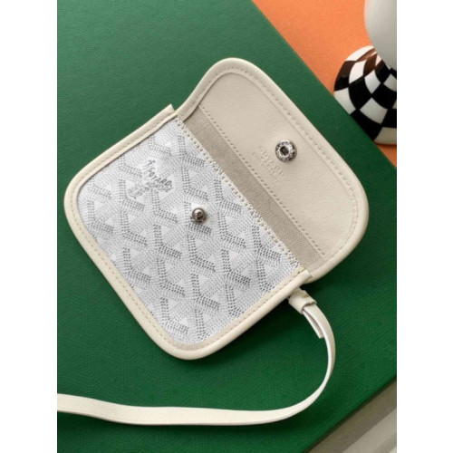 Goyard Anjou Mini White French Bulldog Bag