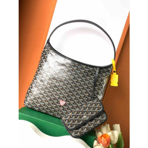 Goyard Boheme Hobo Heart Black Bag