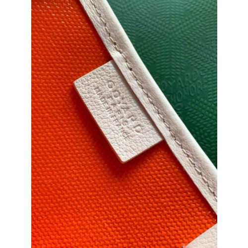 Goyard Poitiers White & Orange Bag