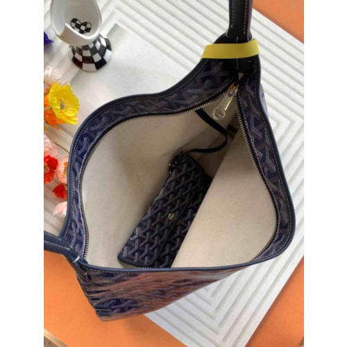 Goyard Boheme Hobo Heart Navy Blue Bag