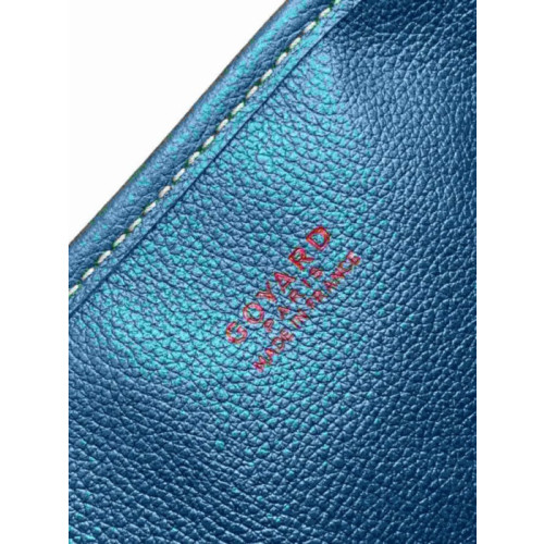 Goyard Anjou Mini Goyardine Limited Edition Pearlescent Blue Bag