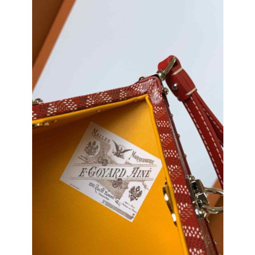 Goyard De Trunk Red Bag