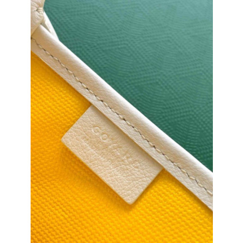Goyard Poitiers White & Yellow Bag