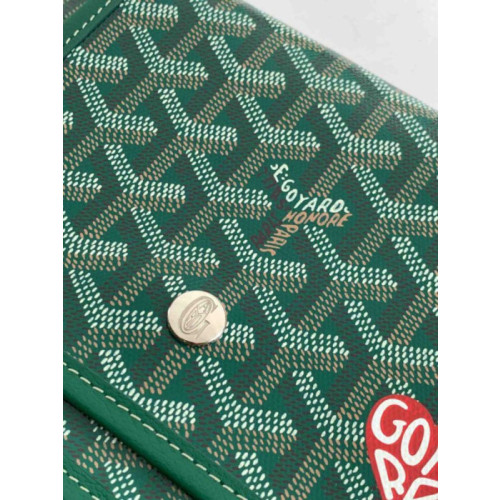 Goyard Plumet Pocket Wallet Heart Green