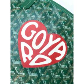 Goyard Anjou Mini Big Heart Green Bag