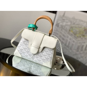 Goyard Sa&Atilde;&macr;gon Souple Mini White Bag