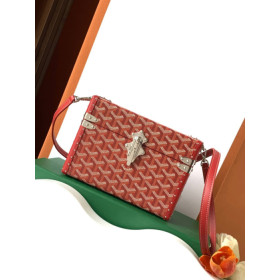 Goyard Cassette Trunk Red Bag