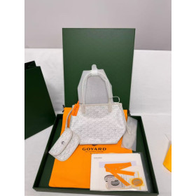 Goyard Anjou White Palladium Hardware Bag