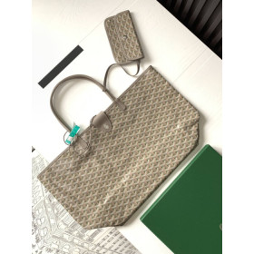 Goyard Saint Louis Goyardine Claire Voie GM Khaki Bag