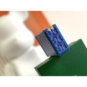 Goyard Minaudiere Trunk Sky Blue Bag