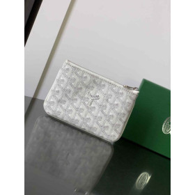 Goyard Senat Mini Pouch White Bag