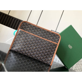 Goyard Jouvence GM Toiletry Black & Tan Bag