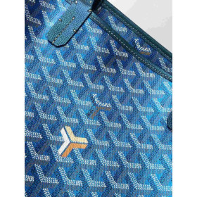 Goyard Artois PM Goyardine Pearlescent Blue Bag