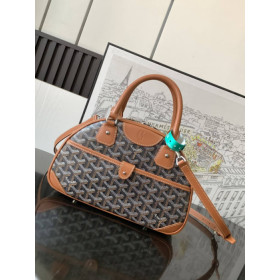 Goyard Vintage Bowling Black & Tan Bag