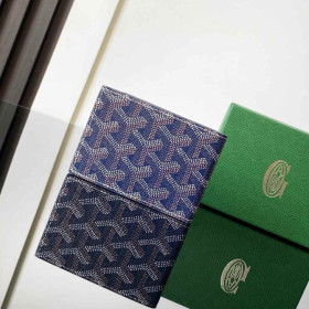 Goyard Insert Victoire Card Wallet Navy Blue