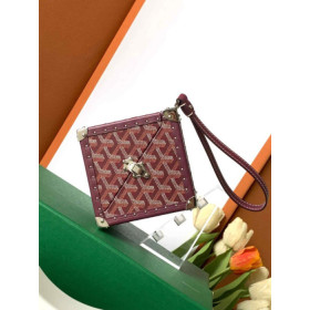 Goyard De Trunk Burgundy Bag