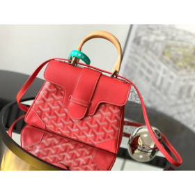 Goyard Sa&Atilde;&macr;gon Souple Mini Red Bag