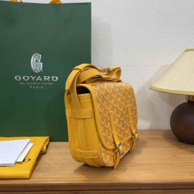 Goyard Belvedere Messenger Goyardine PM Yellow Bag