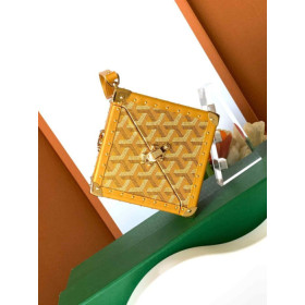 Goyard De Trunk Yellow Bag