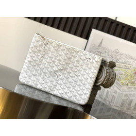 Goyard Senat MM Pouch White Bag