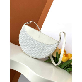 Goyard Hirondelle White Bag