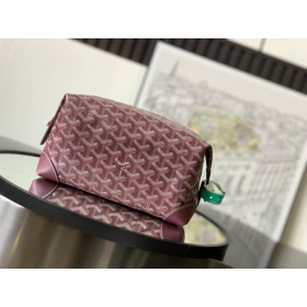 Goyard Bowling 25 Toiletry Burgundy Bag