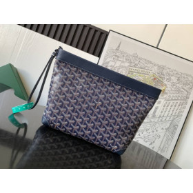 Goyard Conti Pouch Navy Blue Bag