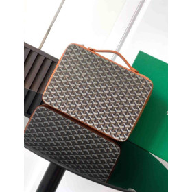 Goyard Compagnon Universel A4 Briefcase Black & Tan