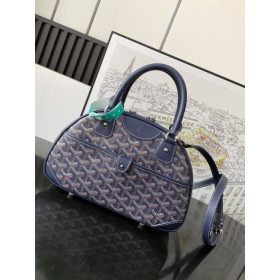 Goyard Vintage Bowling Navy Blue Bag