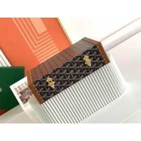 Goyard Vend&Atilde;&acute;me Jewellery Case Black & Tan Bag