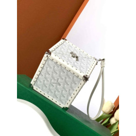 Goyard De Trunk White Bag