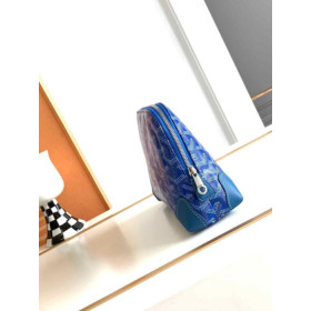 Goyard Vend&Atilde;&acute;me Cosmetic Pouch Sky Blue Bag