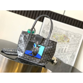 Goyard Anjou Mini French Bulldog Grey Bag