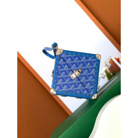 Goyard De Trunk Sky Blue Bag