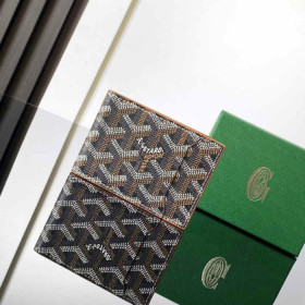 Goyard Insert Victoire Card Wallet Black & Tan