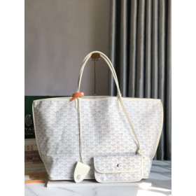 Goyard Reversible Anjou GM White Bag