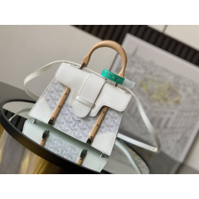 Goyard Sa&Atilde;&macr;gon Structure Mini White Bag