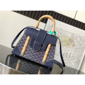 Goyard Sa&Atilde;&macr;gon PM Navy Blue Bag