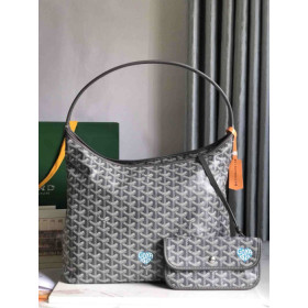Goyard Boheme Hobo Heart Grey Bag